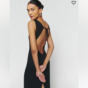 Reformation Damara Dress Black - Size S